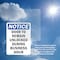 Signmission Door To Remain Unlocked During, 3.5 in W x Rectangle, Vinyl Decal OS-2PACK-NS-D-35-V-11530 - alternate 2